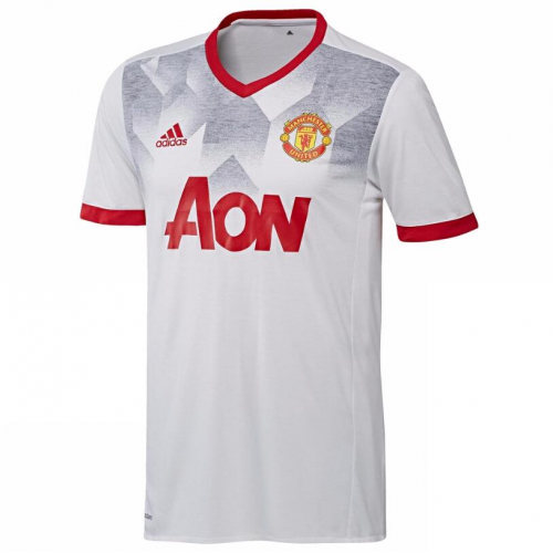 2017-18 Manchester United White Training Shirt